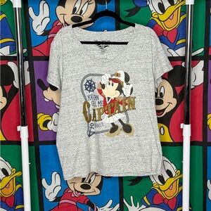 NWT Disney Cruise Line Captain Minnie Women’s V-Neck Tee